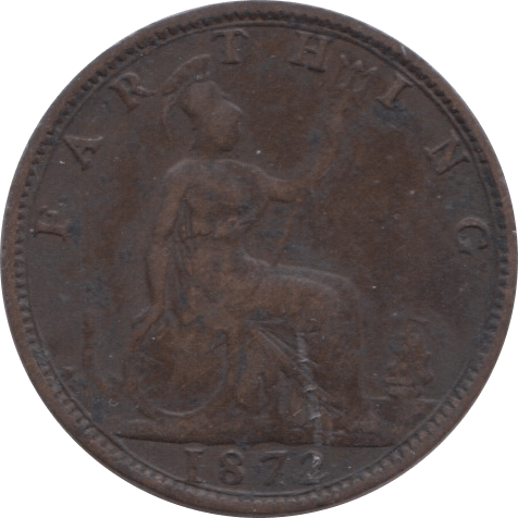 1872 FARTHING ( FAIR ) - Farthing - Cambridgeshire Coins