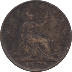 1872 FARTHING ( FINE ) 1 - Farthing - Cambridgeshire Coins