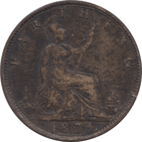1872 FARTHING ( FINE ) 1 - Farthing - Cambridgeshire Coins