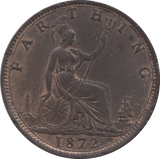 1872 FARTHING ( UNC ) 1 - Farthing - Cambridgeshire Coins