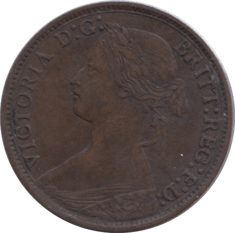 1872 FARTHING ( VF ) - Farthing - Cambridgeshire Coins
