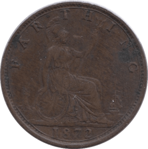 1872 FARTHING ( VF ) - Farthing - Cambridgeshire Coins