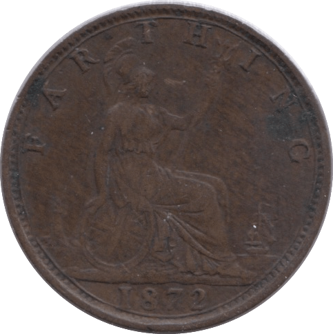 1872 FARTHING ( VF ) - Farthing - Cambridgeshire Coins