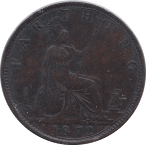 1872 FARTHING ( VF ) - Farthing - Cambridgeshire Coins