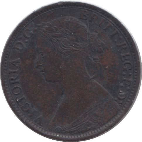 1872 FARTHING ( VF ) - Farthing - Cambridgeshire Coins