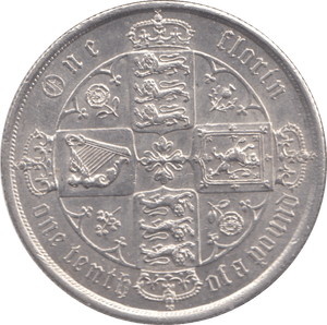 1872 FLORIN ( AUNC ) DIE 105 - Florin - Cambridgeshire Coins