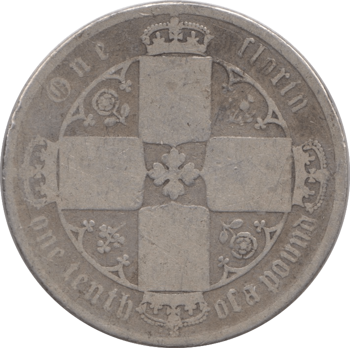 1872 FLORIN ( FAIR ) DIE 158 - Florin - Cambridgeshire Coins