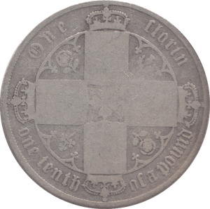 1872 FLORIN ( FAIR ) DIE 44 - Florin - Cambridgeshire Coins