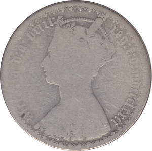 1872 FLORIN ( FAIR ) DIE 44 - Florin - Cambridgeshire Coins