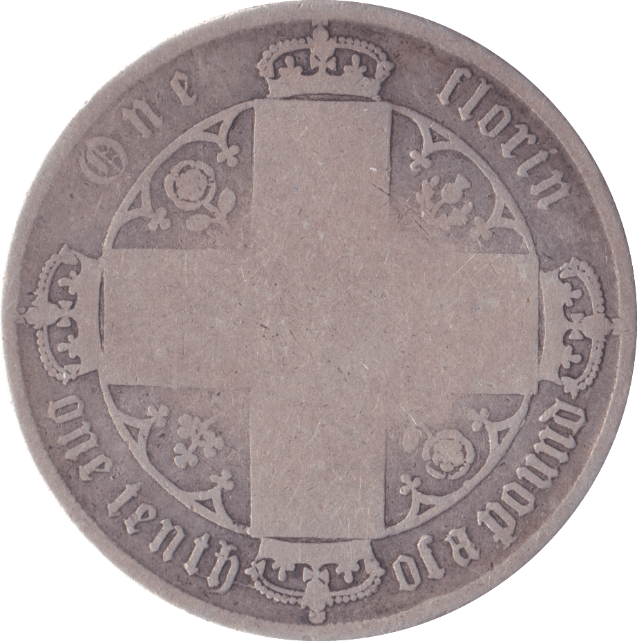 1872 FLORIN ( FAIR ) DIE 44 - Florin - Cambridgeshire Coins
