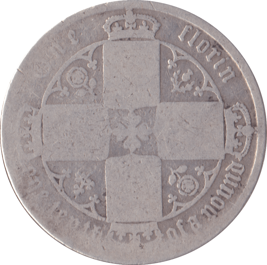 1872 FLORIN ( FAIR ) DIE 48 - Florin - Cambridgeshire Coins