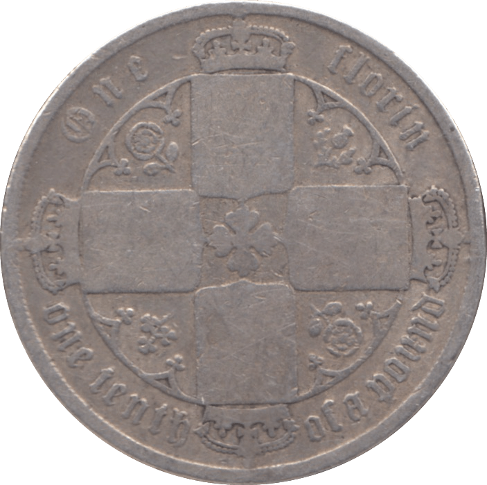 1872 FLORIN ( FAIR ) DIE 60 - Florin - Cambridgeshire Coins