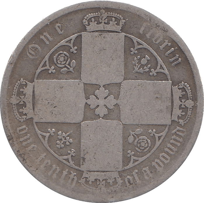 1872 FLORIN ( FAIR ) DIE 73 - Florin - Cambridgeshire Coins