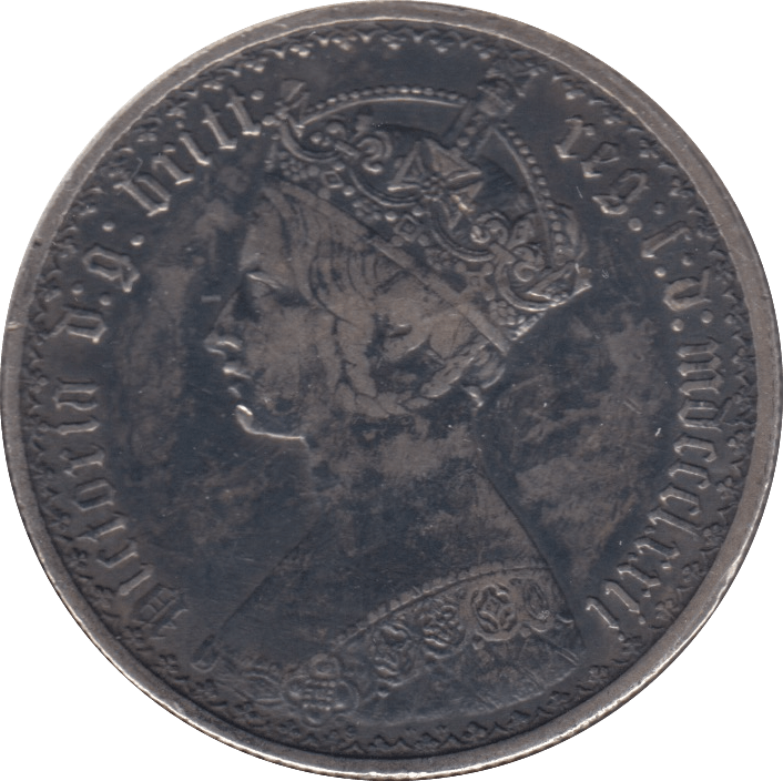 1872 FLORIN ( GVF ) DIE 9 - Florin - Cambridgeshire Coins