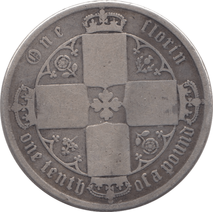 1872 FLORIN ( NF ) DIE 119