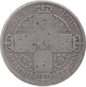 1872 FLORIN ( NF ) DIE 121 - Florin - Cambridgeshire Coins