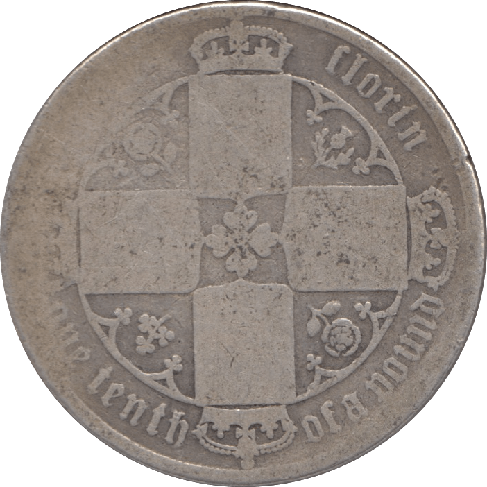 1872 FLORIN ( NF ) DIE 144 - Florin - Cambridgeshire Coins