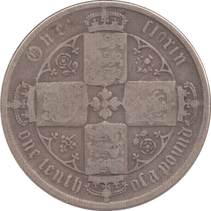 1872 FLORIN ( NF ) DIE 89 - FLORIN - Cambridgeshire Coins