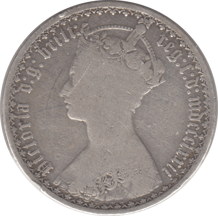1872 FLORIN ( NF ) DIE 8 - Florin - Cambridgeshire Coins