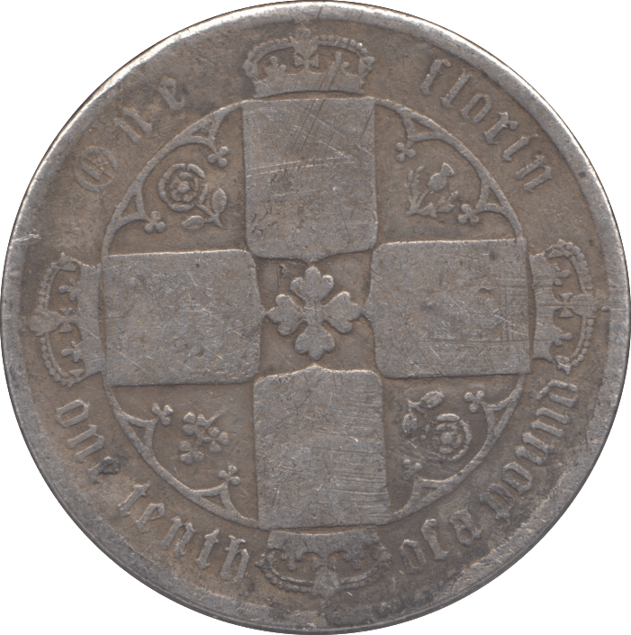 1872 FLORIN ( NF ) DIE 93 - Florin - Cambridgeshire Coins