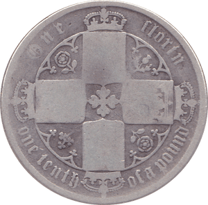 1872 FLORIN ( NF ) - Florin - Cambridgeshire Coins