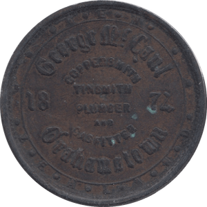 1872 GEORGE MC CAUL TOKEN - Token - Cambridgeshire Coins