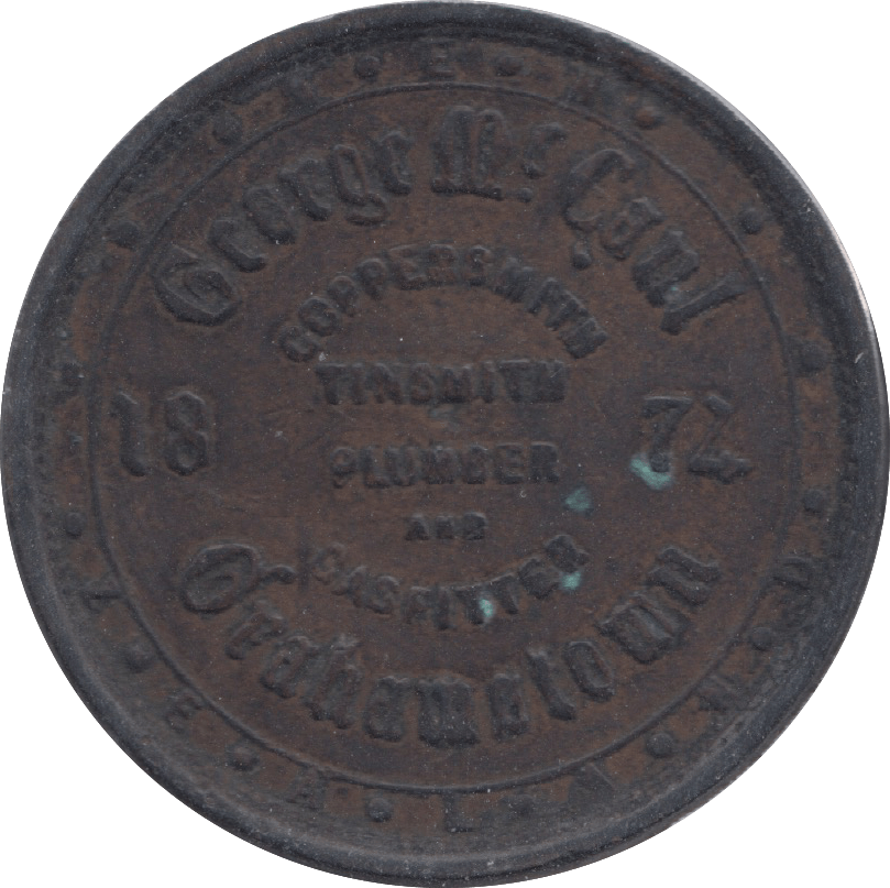 1872 GEORGE MC CAUL TOKEN - Token - Cambridgeshire Coins
