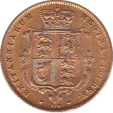 1872 GOLD HALF SOVEREIGN ( GVF ) - Half Sovereign - Cambridgeshire Coins