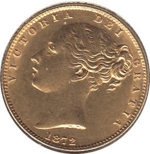 1872 GOLD SOVEREIGN ( AUNC ) DIE 108 - Sovereign - Cambridgeshire Coins