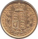 1872 GOLD SOVEREIGN ( AUNC ) DIE 108 - Sovereign - Cambridgeshire Coins