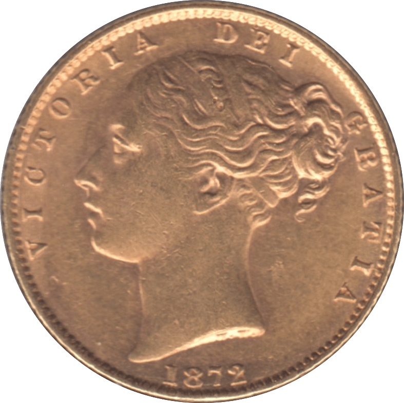 1872 GOLD SOVEREIGN ( EF ) DIE 69 - Sovereign - Cambridgeshire Coins