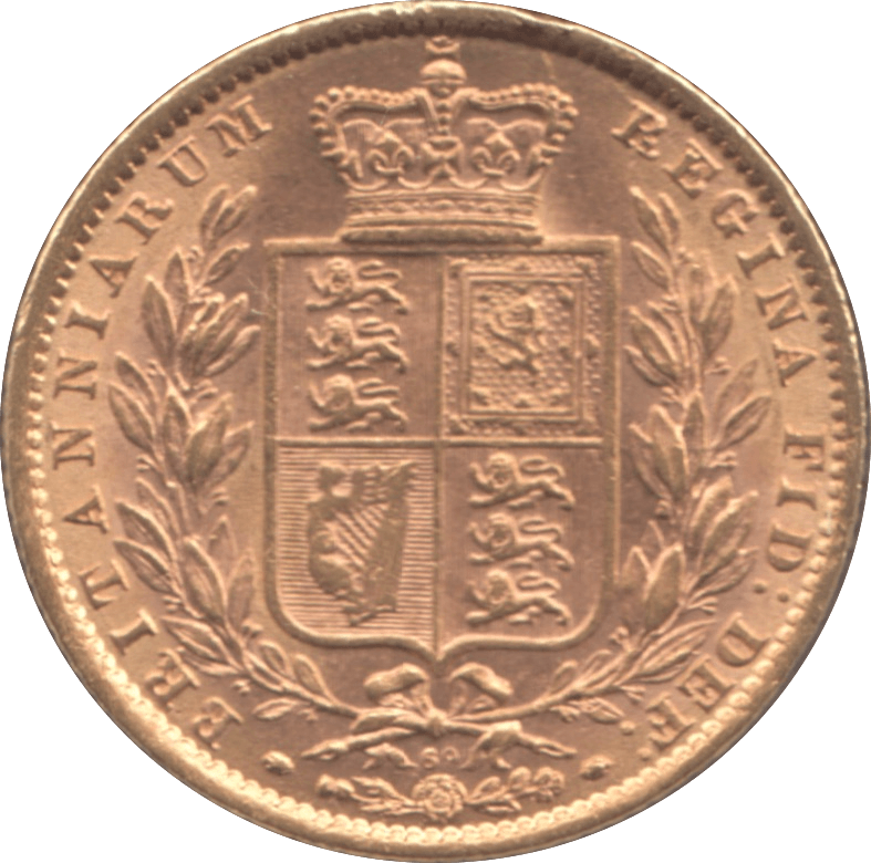 1872 GOLD SOVEREIGN ( EF ) DIE 69 - Sovereign - Cambridgeshire Coins