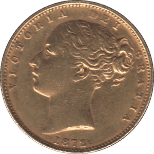 1872 GOLD SOVEREIGN ( GVF ) DIE 100 - Sovereign - Cambridgeshire Coins