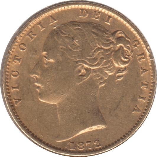 1872 GOLD SOVEREIGN ( GVF ) DIE 16 - Sovereign - Cambridgeshire Coins