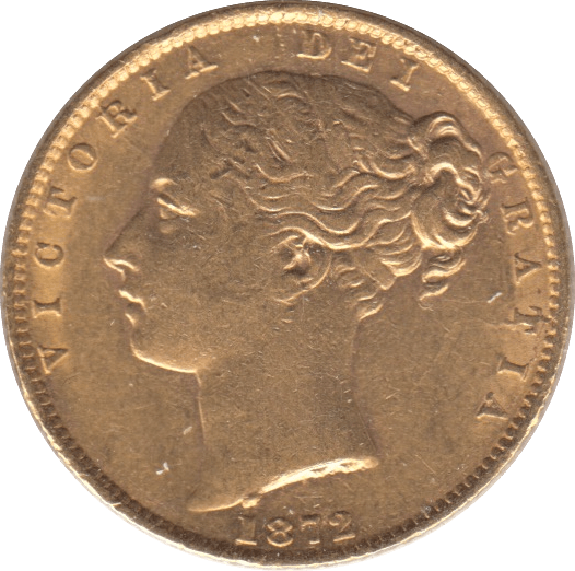 1872 GOLD SOVEREIGN ( GVF ) DIE 7 - Sovereign - Cambridgeshire Coins