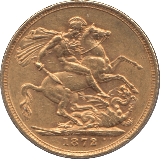 1872 GOLD SOVEREIGN ( GVF ) - Sovereign - Cambridgeshire Coins
