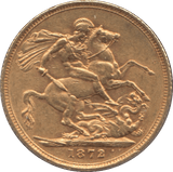 1872 GOLD SOVEREIGN ( GVF ) - Sovereign - Cambridgeshire Coins