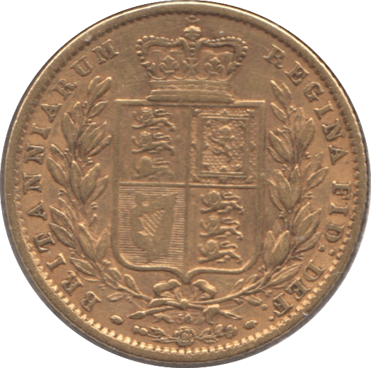 1872 GOLD SOVEREIGN ( VF ) DIE 50 - Sovereign - Cambridgeshire Coins