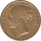 1872 GOLD SOVEREIGN ( VF ) DIE 50 - Sovereign - Cambridgeshire Coins