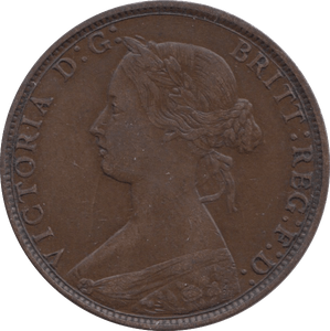 1872 HALFPENNY ( EF ) 8 - Halfpenny - Cambridgeshire Coins