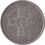 1872 ONE FLORIN ( VF ) DIE 83 - FLORIN - Cambridgeshire Coins