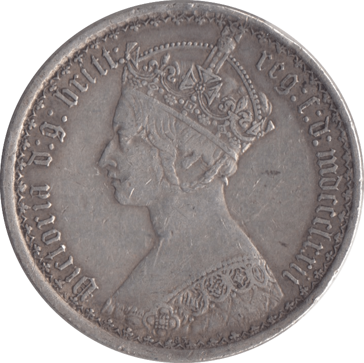 1872 ONE FLORIN ( VF ) DIE 83 - FLORIN - Cambridgeshire Coins