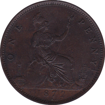 1872 PENNY ( UNC ) - Penny - Cambridgeshire Coins