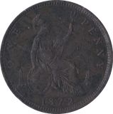 1872 PENNY ( VF ) - Penny - Cambridgeshire Coins