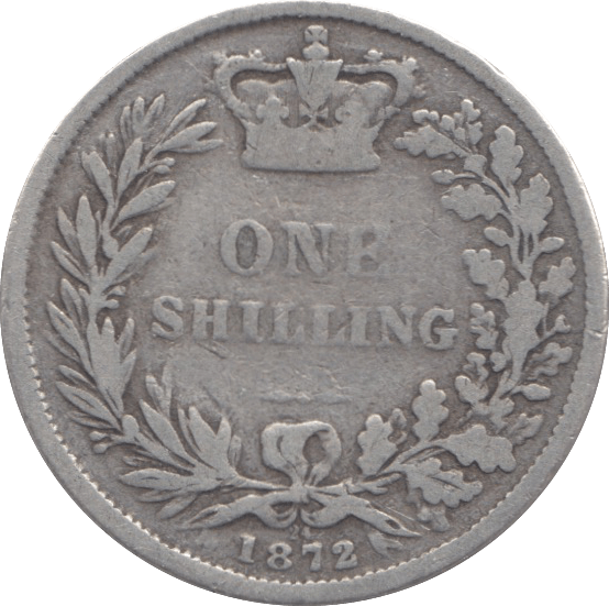 1872 SHILLING DIE 24 ( NF ) 13 - Shilling - Cambridgeshire Coins
