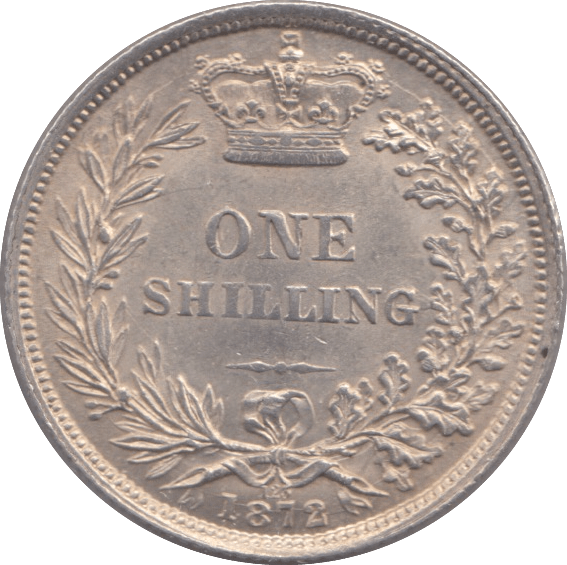 1872 SHILLING ( EF ) DIE 128 - Shilling - Cambridgeshire Coins