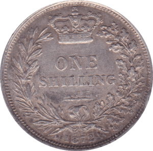 1872 SHILLING ( EF ) DIE 17 - Shilling - Cambridgeshire Coins