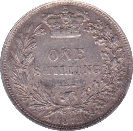 1872 SHILLING ( EF ) DIE 17 - Shilling - Cambridgeshire Coins