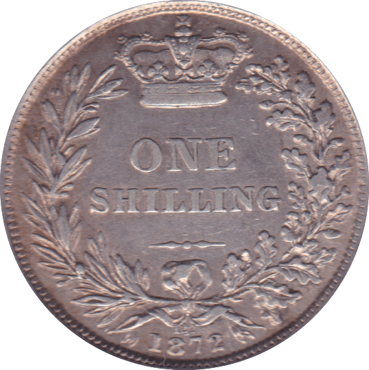 1872 SHILLING ( EF ) - Shilling - Cambridgeshire Coins