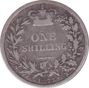 1872 SHILLING ( F ) DIE 108 - Shilling - Cambridgeshire Coins